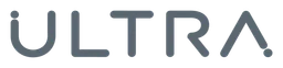 Ultra logo, monochrome wordmark version, on a transparent background