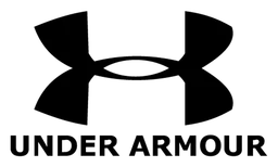 Under Armour logo, black version, on a transparent background
