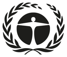 Unep logo, black icon version, on a transparent background