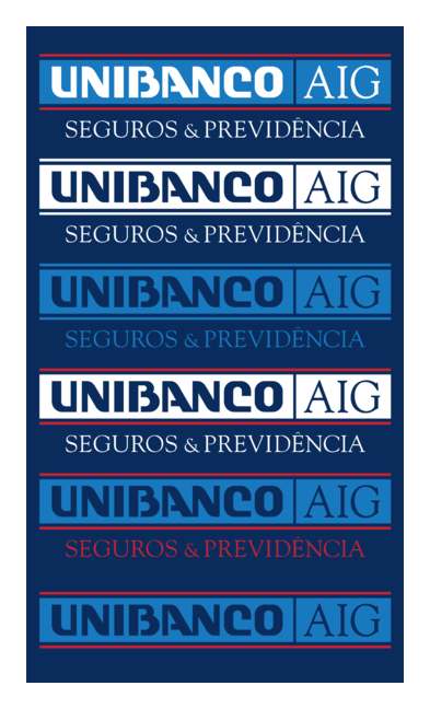 Unibanco logo, horizontal version, on a transparent background