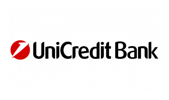 Unicredit Bank logo on a transparent background