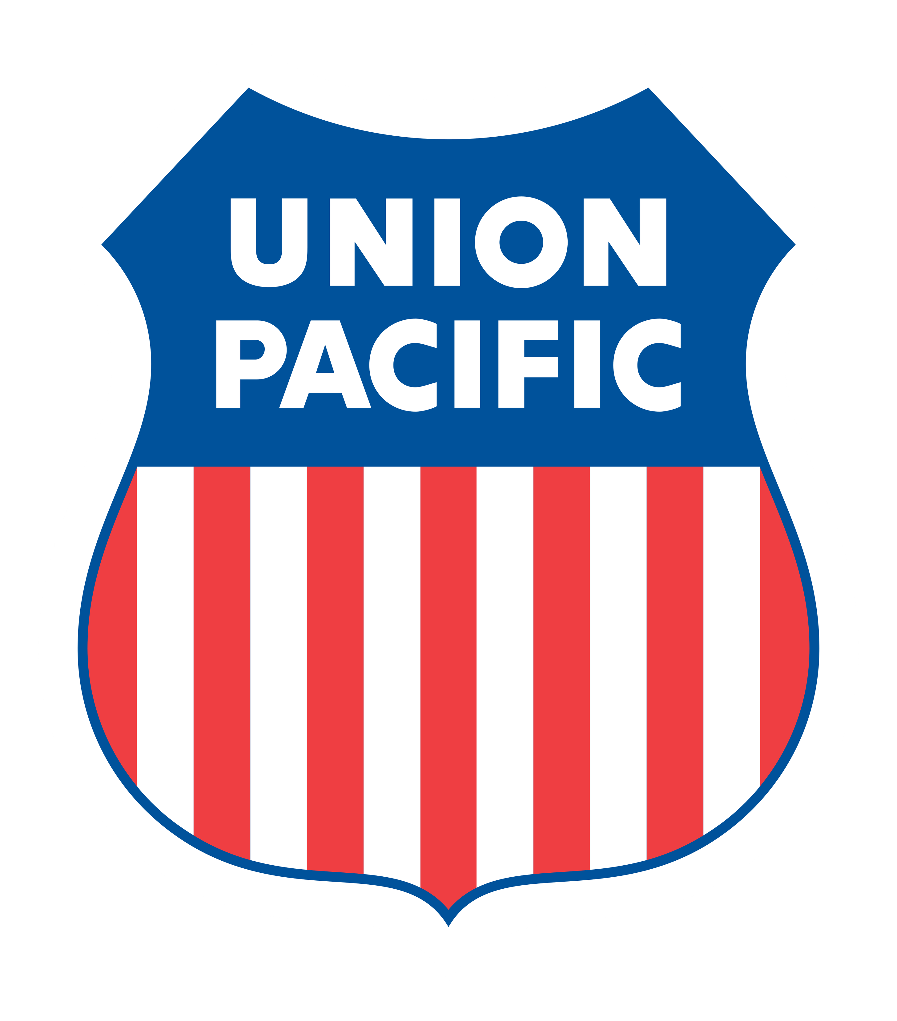 Union Pacific Logo auf transparentem Hintergrund