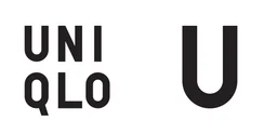 Uniqlo logo, white version, on a transparent background