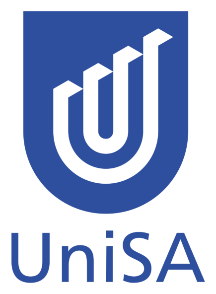 Unisa Logo, Variante horizontal, auf transparentem Hintergrund