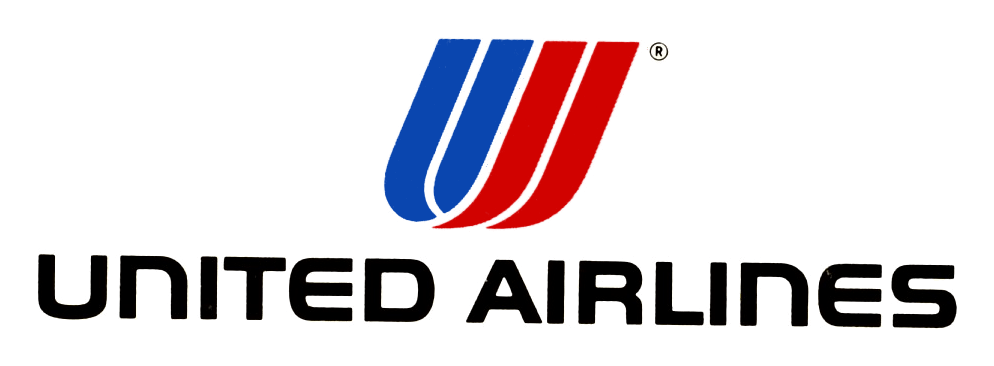 United Airlines logo on a transparent background