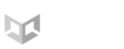 Unity logo, white wordmark version, on a transparent background