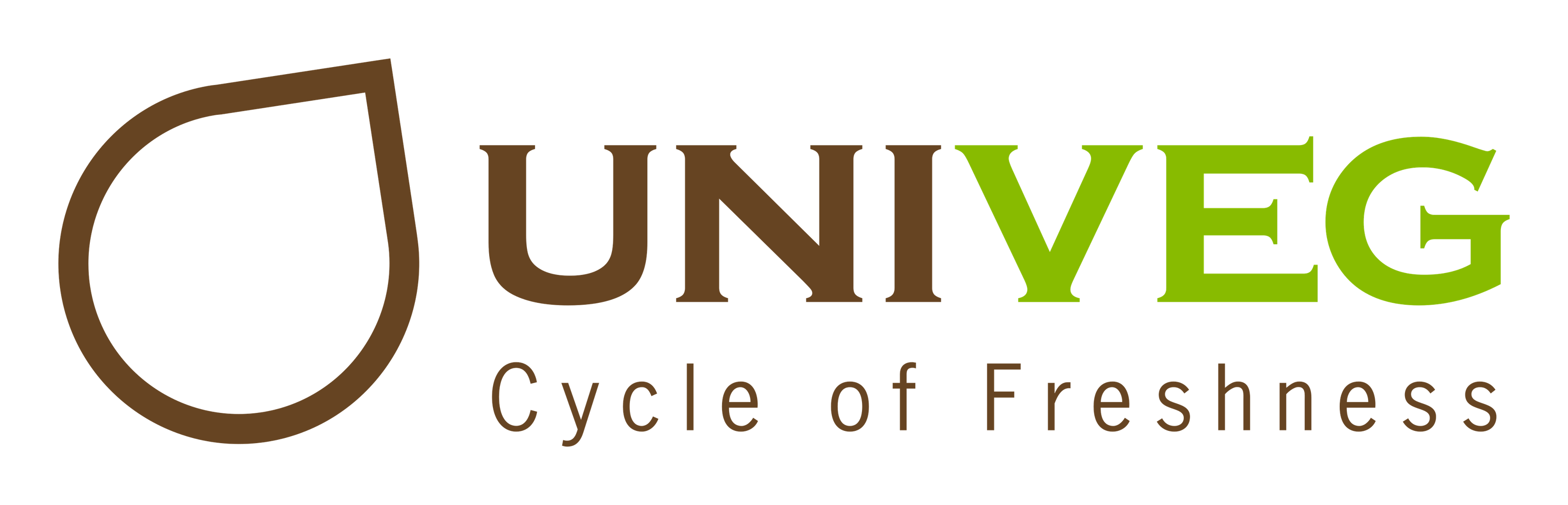 Univeg logo on a transparent background