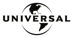 Universal logo, black version, on a transparent background