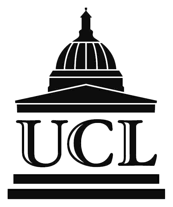 University College London logo, black icon version, on a transparent background