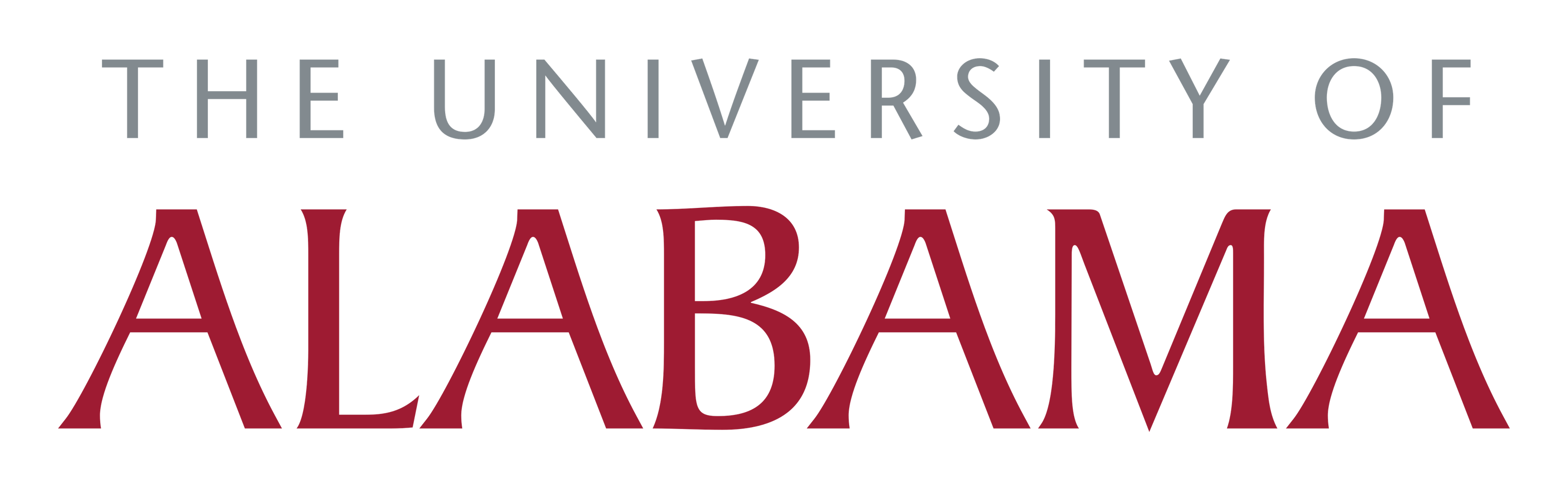 Logo da University of Alabama em fundo transparente