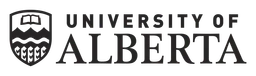 University of Alberta logo, black wordmark version, on a transparent background