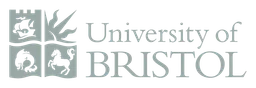 University of Bristol logo, monochrome wordmark version, on a transparent background