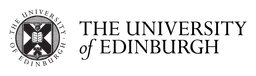 University of Edinburgh logo, black wordmark version, on a transparent background