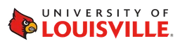 University of Louisville Logo, Variante Wortmarke, auf transparentem Hintergrund
