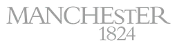 University of Manchester logo, monochrome wordmark version, on a transparent background