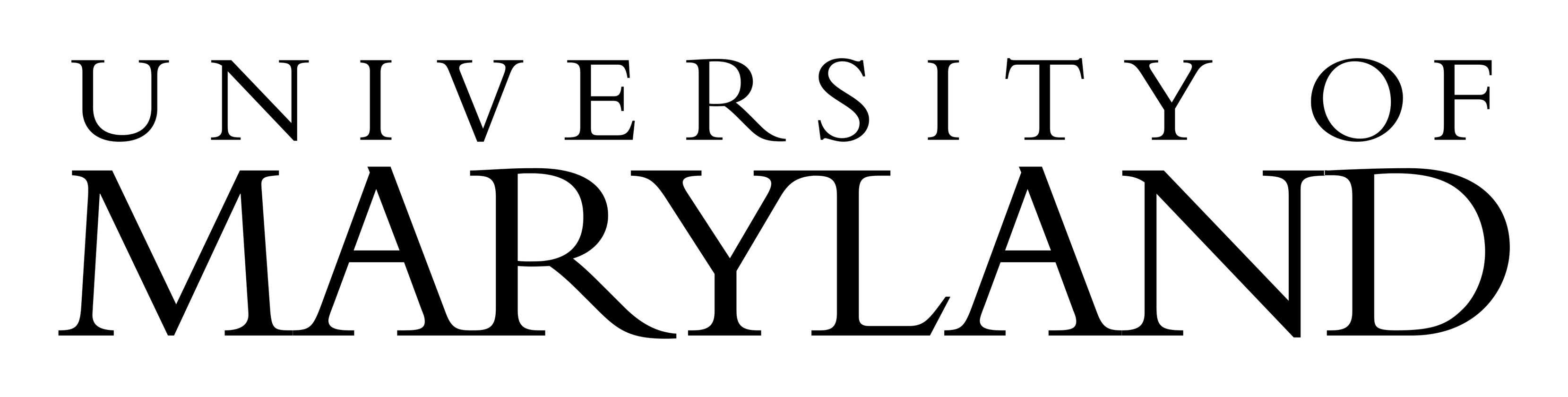 Logo de University of Maryland sobre fondo transparente