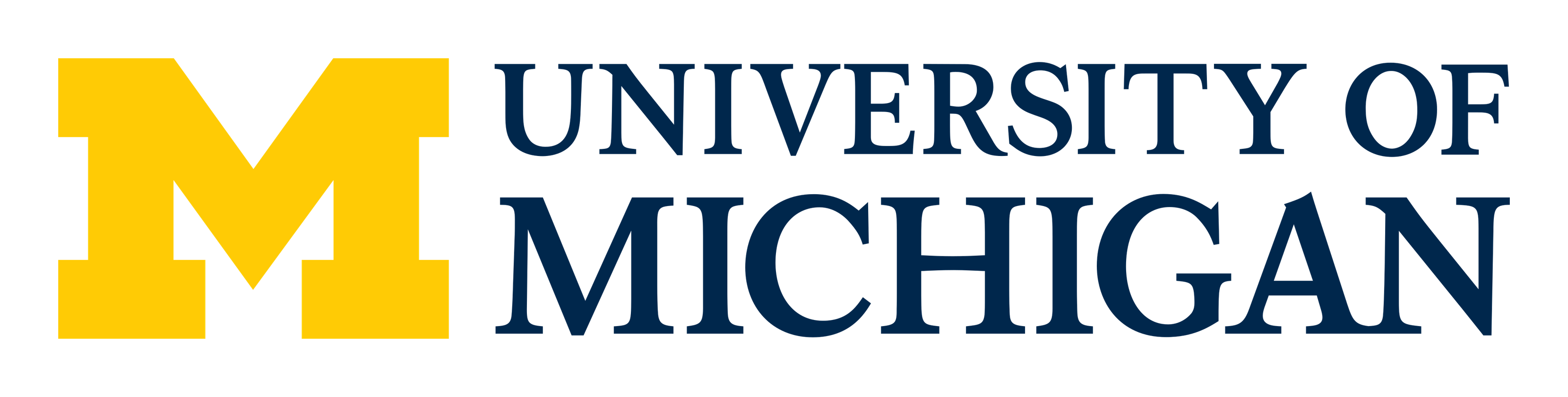 University of Michigan logo on a transparent background