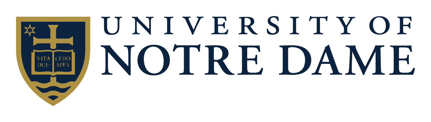University of Notre Dame logo on a transparent background