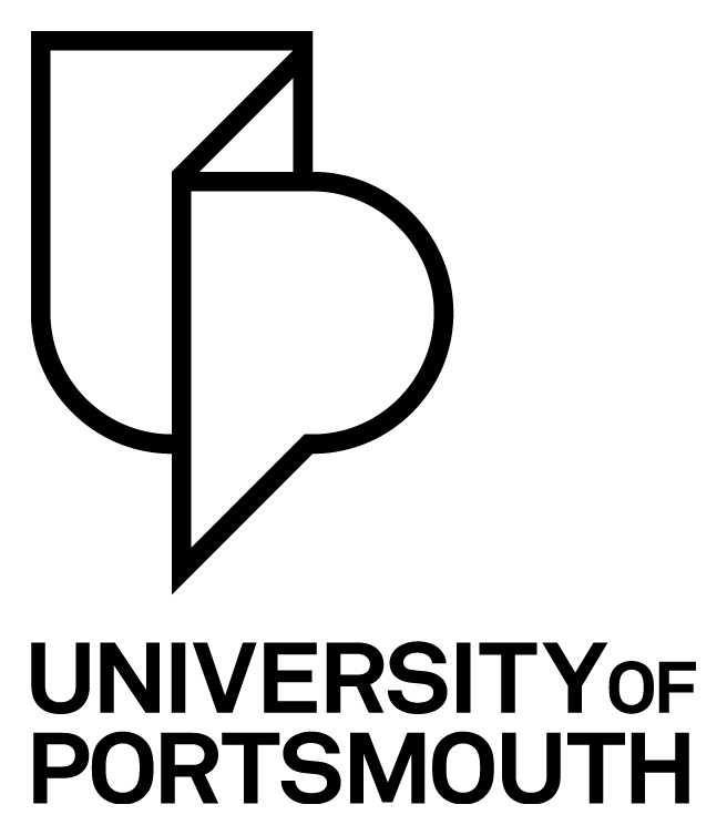 University of Portsmouth logo, black icon version, on a transparent background