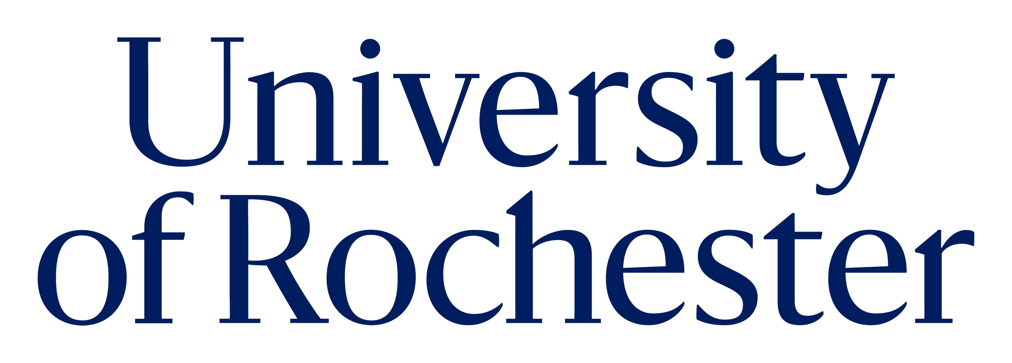 University of Rochester logo on a transparent background