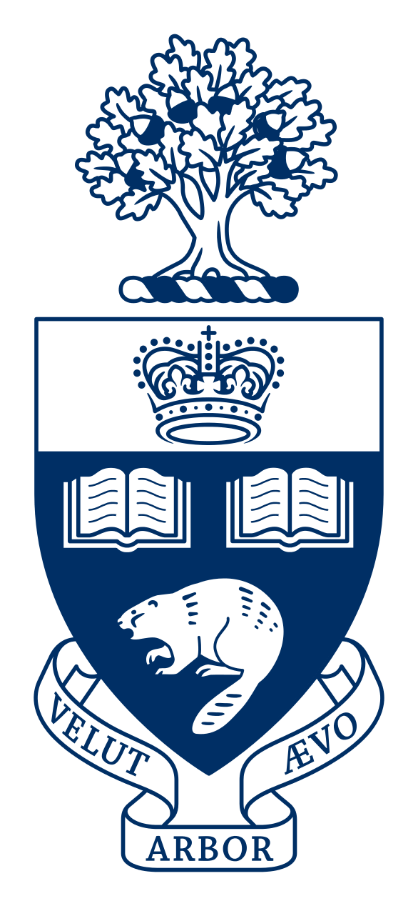University of Toronto logo, horizontal version, on a transparent background