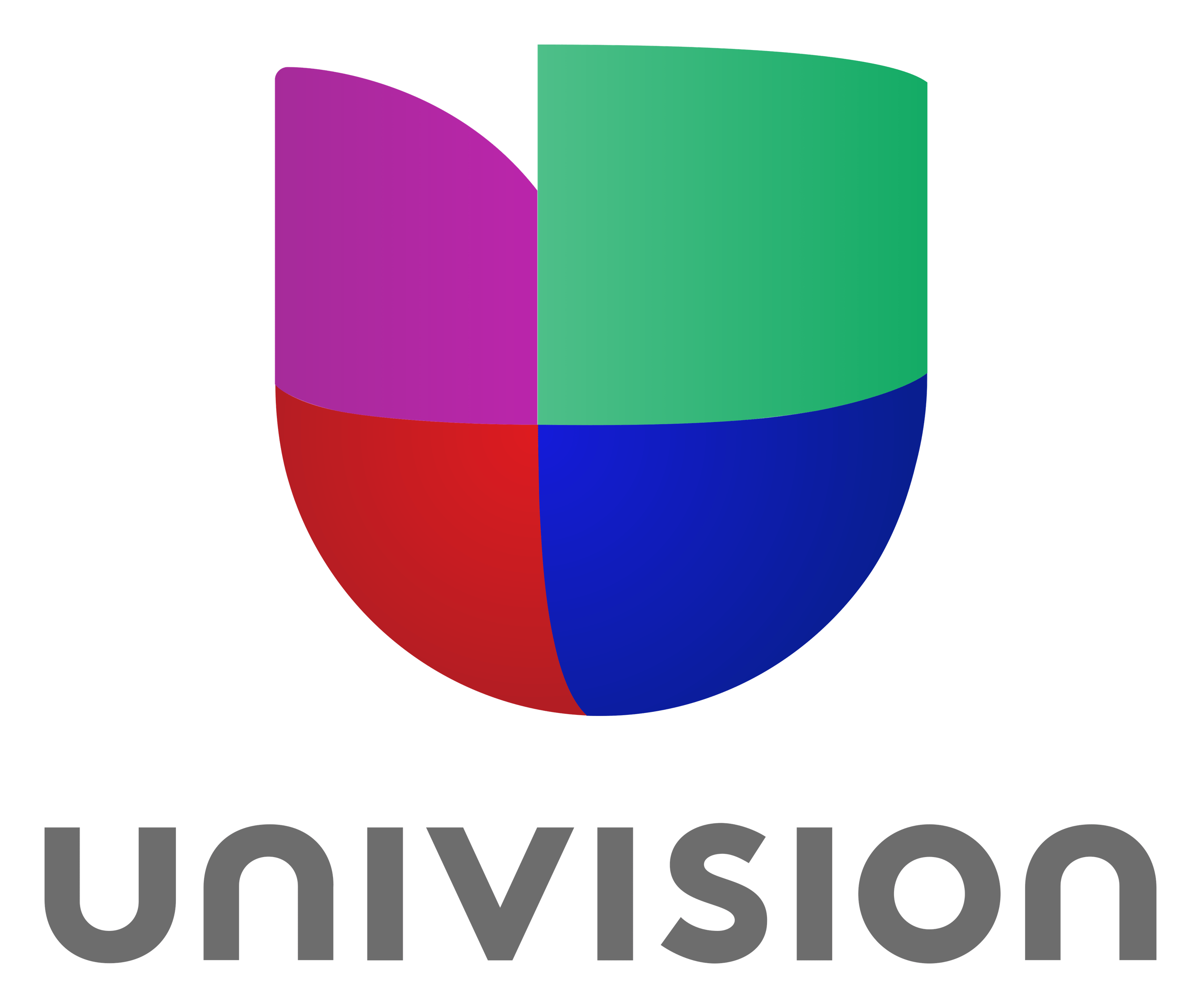 Logo da Univision em fundo transparente