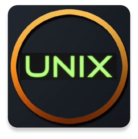 Unix logo, icon version, on a transparent background