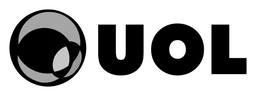 Uol logo, black wordmark version, on a transparent background