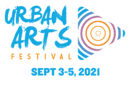 Urban Arts logo, horizontal version, on a transparent background