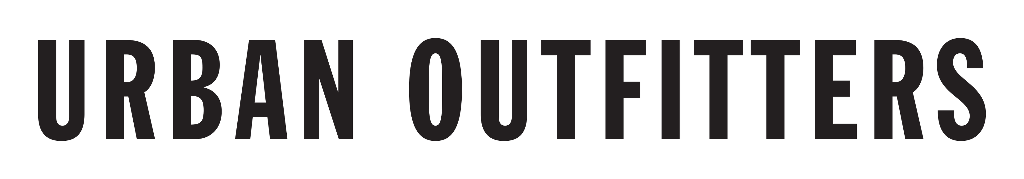 Urban Outfitters logo on a transparent background