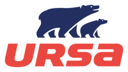 Ursa logo, horizontal version, on a transparent background