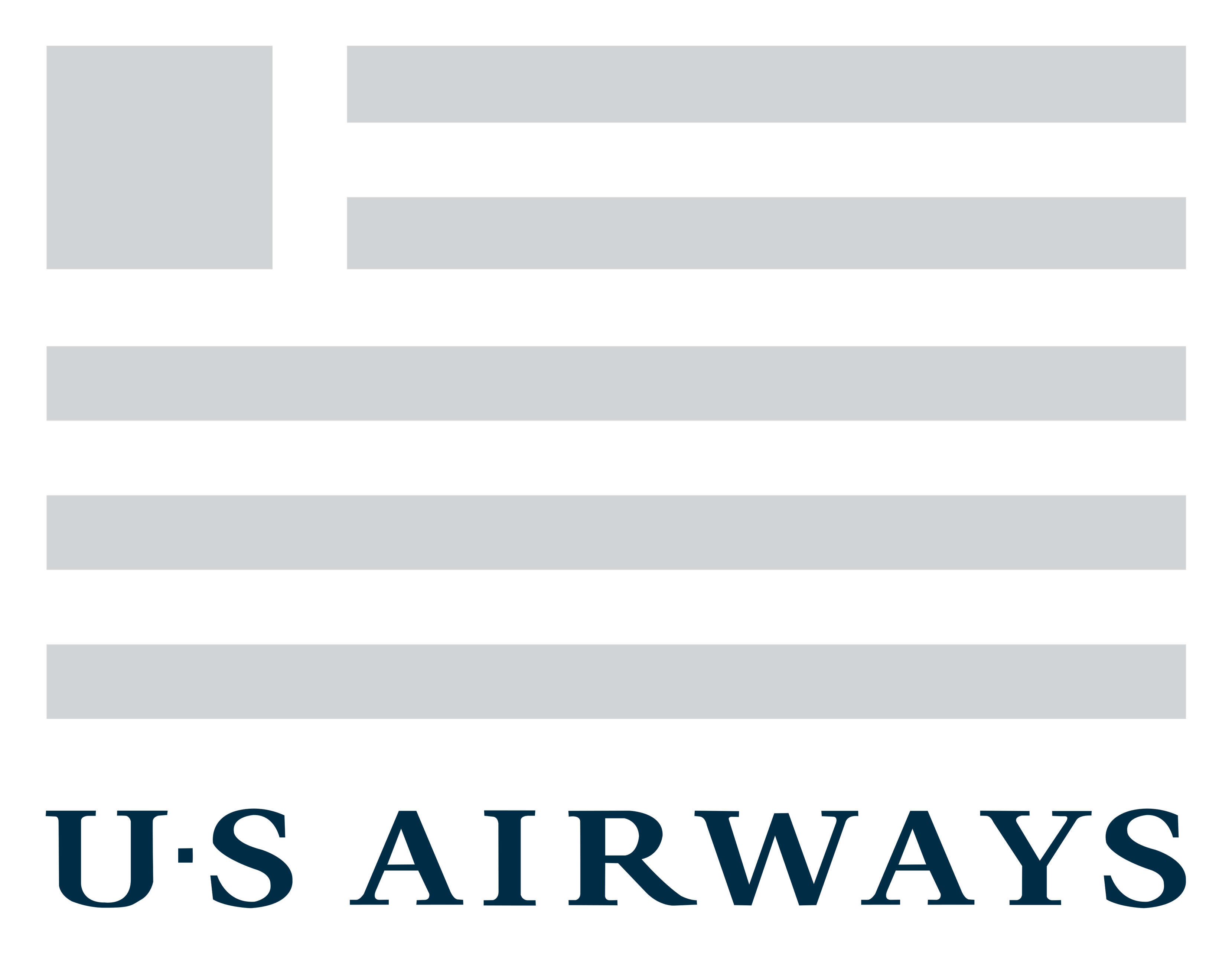 US Airways Logo auf transparentem Hintergrund