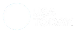 USA Today logo, white version, on a transparent background