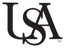 USA logo, black version, on a transparent background