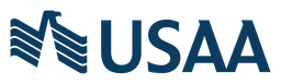 Usaa logo, wordmark version, on a transparent background