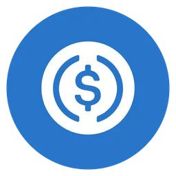 Usd Coin logo, icon version, on a transparent background