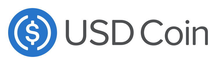 Usd Coin logo on a transparent background
