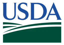 Usda logo, horizontal version, on a transparent background