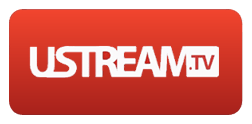 Ustream logo, horizontal version, on a transparent background