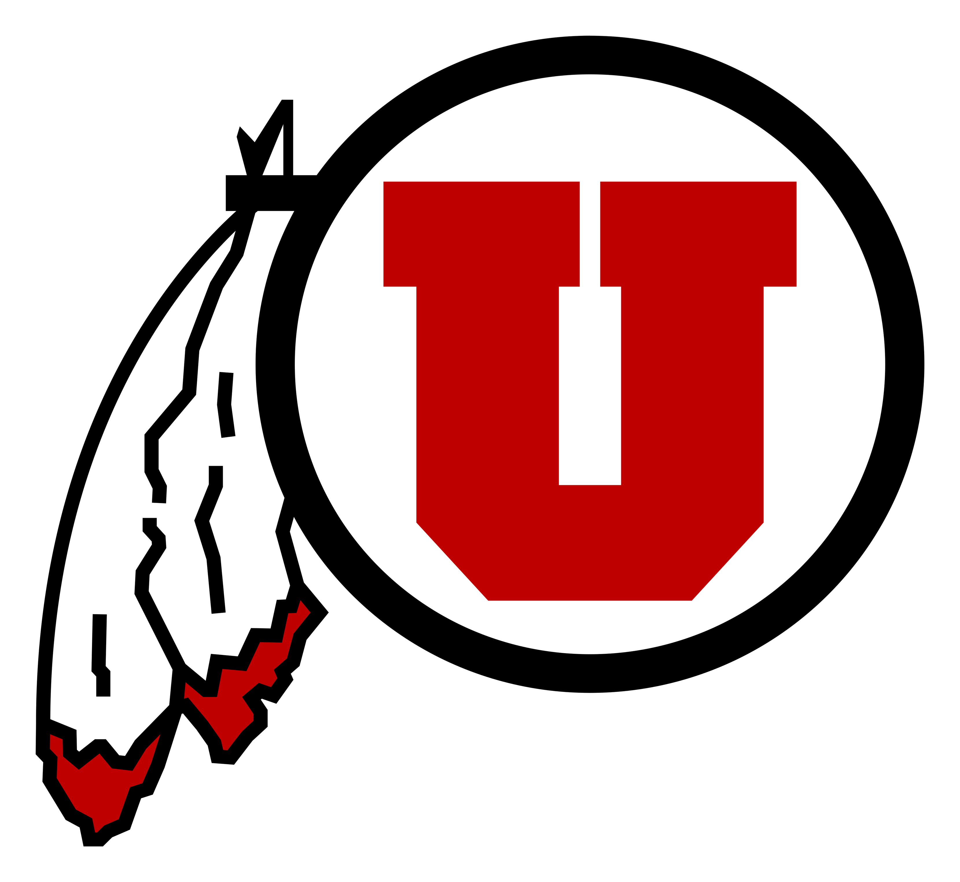 Utah Utes logo on a transparent background
