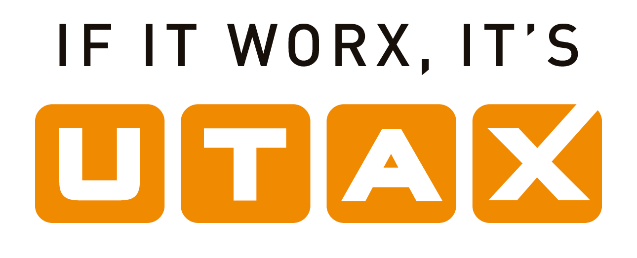 Utax logo on a transparent background