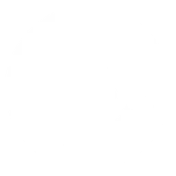 Utorrent logo, white icon version, on a transparent background