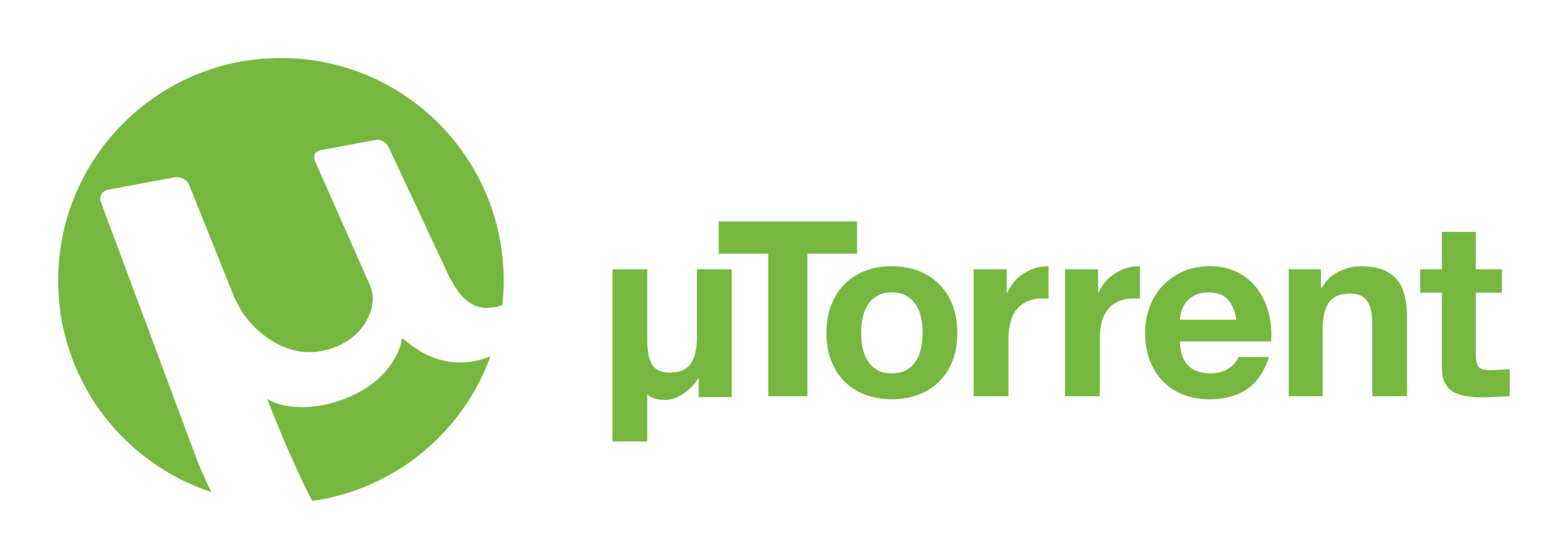 Utorrent logo on a transparent background
