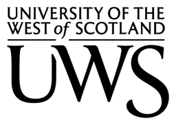 Uws logo, black version, on a transparent background