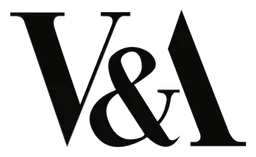 V and A logo, black version, on a transparent background