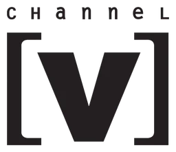 V logo, black icon version, on a transparent background