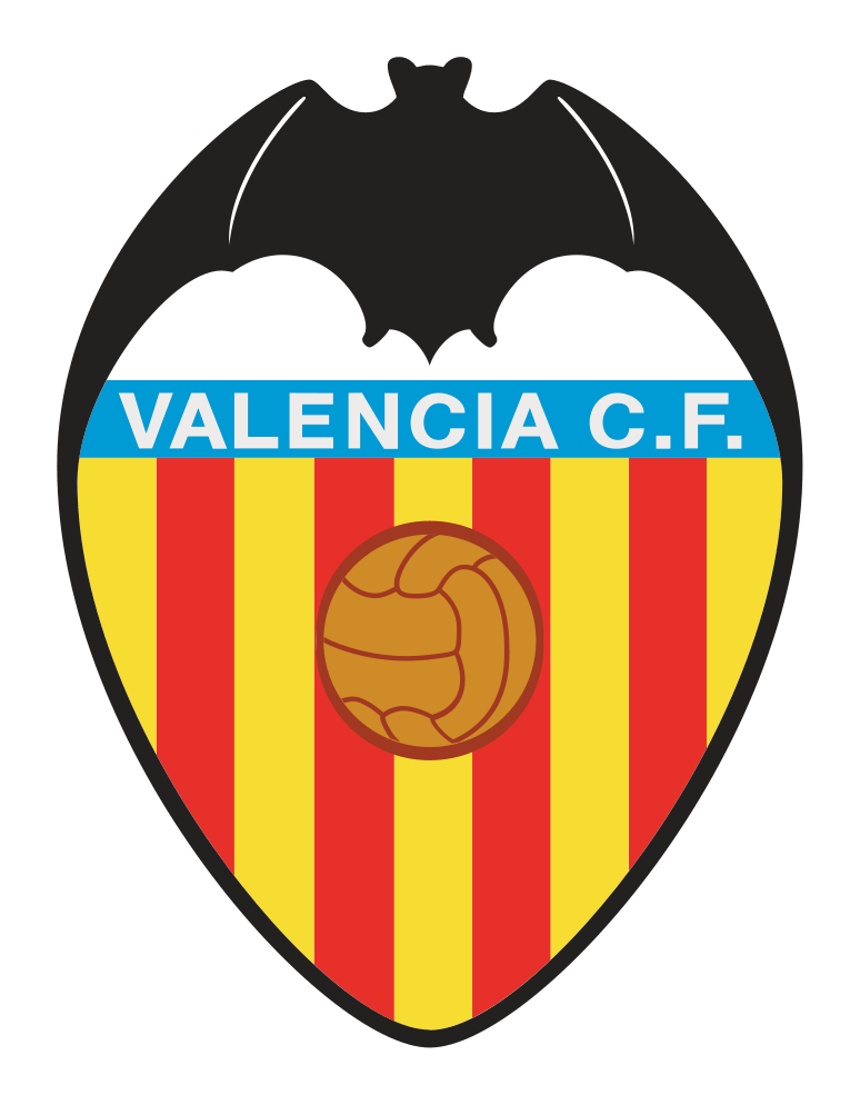 Valencia FC logo on a transparent background