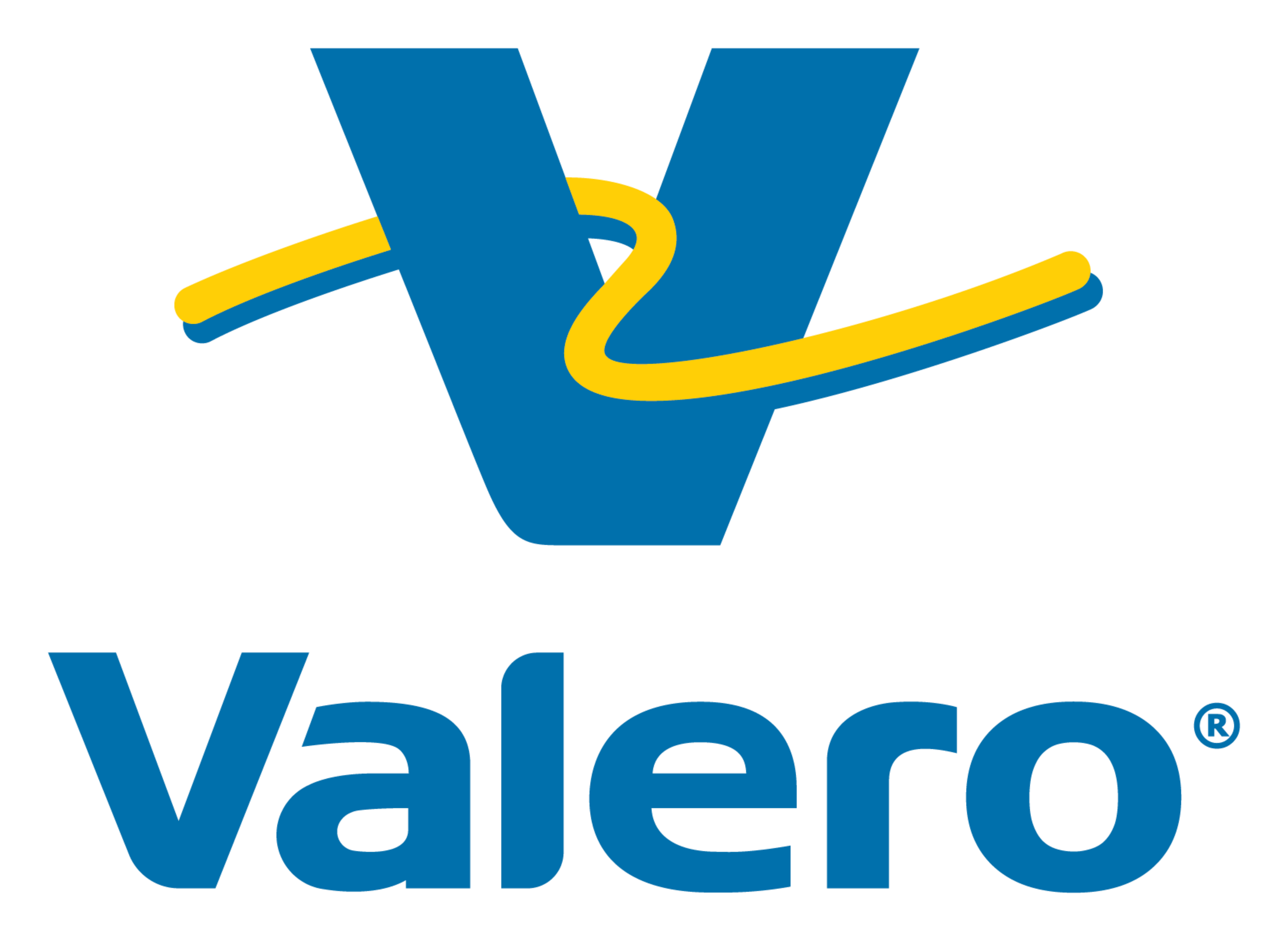 Valero logo on a transparent background