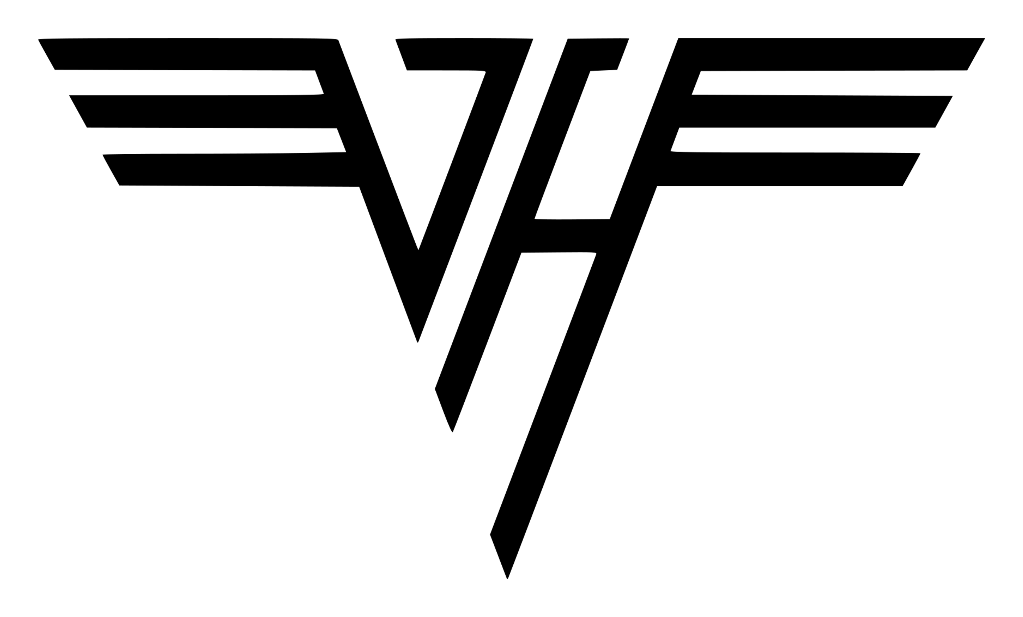 Logo de Van Halen sobre fondo transparente