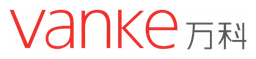Vanke logo, white icon version, on a transparent background
